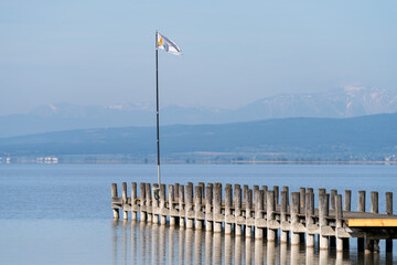 Steg am Neusiedler See in Österreich / Burgenland