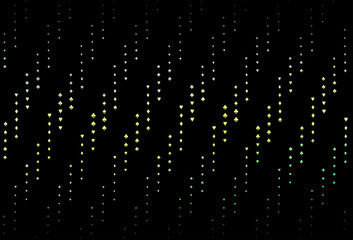 Dark Blue, Yellow vector pattern with symbol of cards.