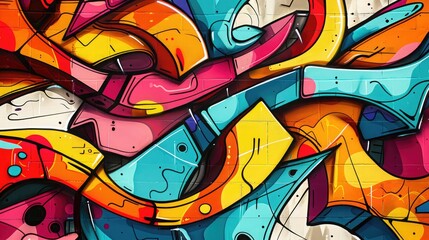 Abstract art graffiti background, suitable for edgy fashion brands and artistic event promotions.