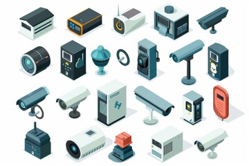 High-speed Wi-Fi enhances comprehensive surveillance in home security systems, managed through security concepts for uninterrupted connections that provide protection and observation.