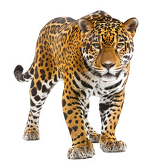 Jaguar isolated on white or transparent background