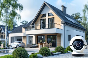 Advanced security systems enhance surveillance cameras with extensive network reach and protective modem connections for secure remote monitoring in cyberspace.