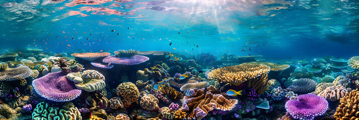 Sunlit Splendor of the Great Barrier Reef: Australia's Colorful Coral Ecosystem