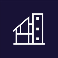 Building logo graphic design vector illustration