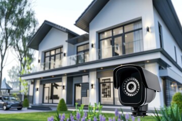 Home automation security technology enhancing camera lens alerts, integrating London's video camera...