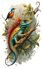 Lizard Illustration Transparent Background