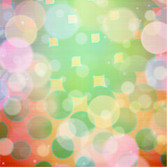 Green bokeh square background for posters, ad, banners, social media, events and various design works