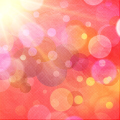 Red bokeh square background for posters, ad, banners, social media, events and various design works