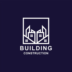 Building logo graphic design vector illustration