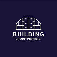 Building logo graphic design vector illustration