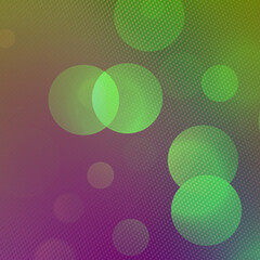 Green bokeh square background for posters, ad, banners, social media, events and various design works