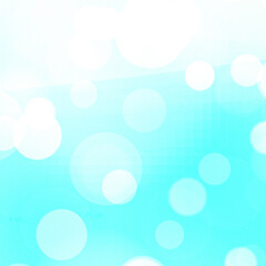 Blue bokeh square background for posters, ad, banners, social media, events and various design works