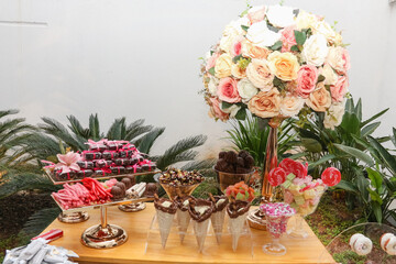 mesa de doces de festa fantástica