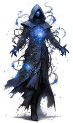 illustration of a magic sorcerer