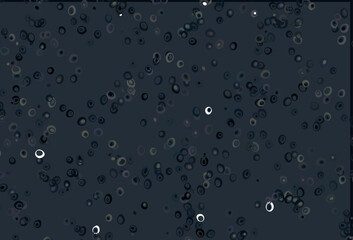 Light Black vector cover with spots.