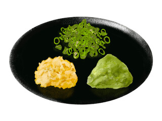 薬味セット（ネギ、ショウガ、ワサビ）