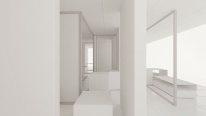 architecture interior 3d
