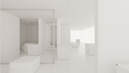 architecture interior 3d
