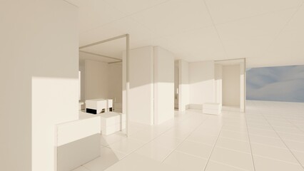 architecture interior 3d