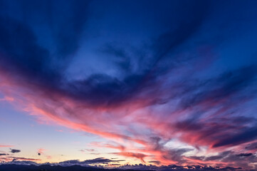 A beautiful sunsets across the Mediterranean skies, vibrant colour skyline 1