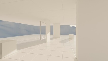 Obraz premium architecture interior 3d