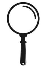 Magnifying glass vector illustration image