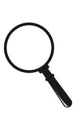 Magnifying glass editable PNG image