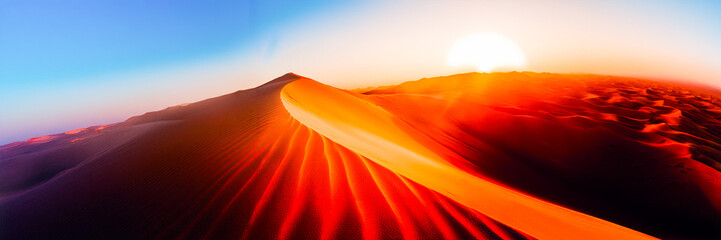 dune desert sunset chiaroscuro landscape - sand and sky texture