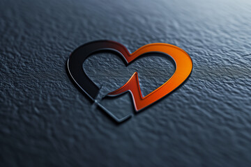 An innovative medicine logo featuring a stylized heartbeat icon, symbolizing health and vitality.