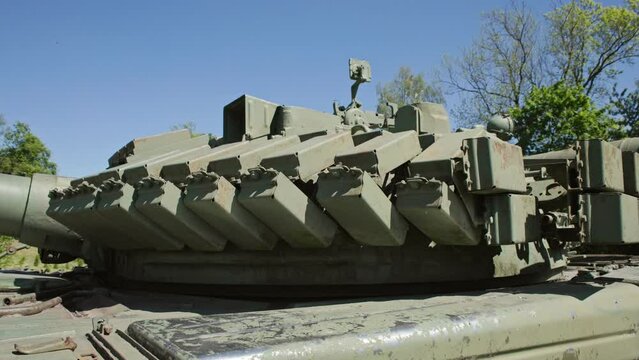 elements of reactive armor of heavy tank, tank dynamic protection unit, protective device, a type of protection for armored fighting vehicles