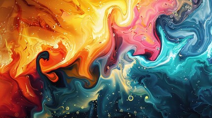 Obraz premium Swirling blue and purple smoke with dark accents creates a colorful, abstract background