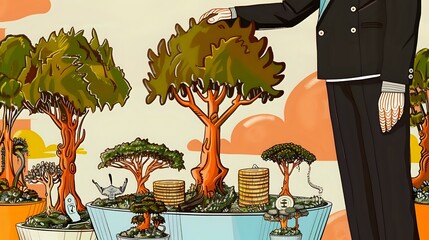 A Visual Metaphor for Financial Prosperity