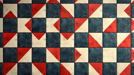 Fototapeta premium pattern of orderly squares, checkered backgrounds add a touch of classic charm