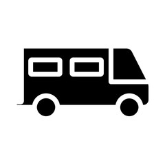 Ambulance Glyph Icon Design