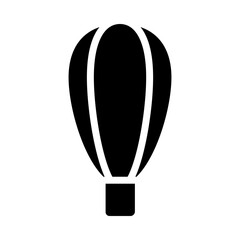 Hot air balloon Glyph Icon Design