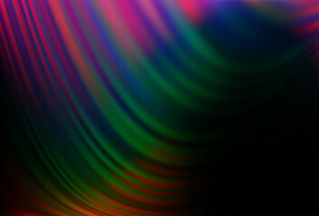 Dark Multicolor, Rainbow vector template with bubble shapes.