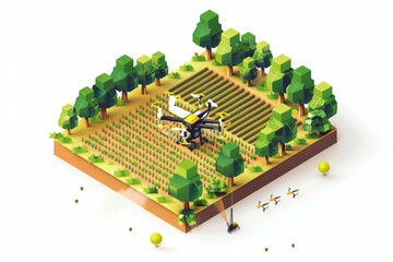 The agricultural sector employs 5G technology to enhance sustainable farming practices in rural settings using advanced drones
