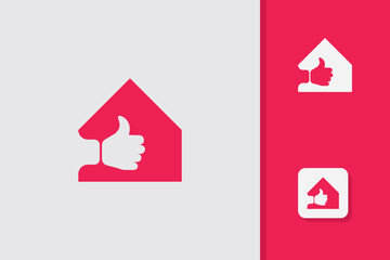 good house logo design illustration vector template