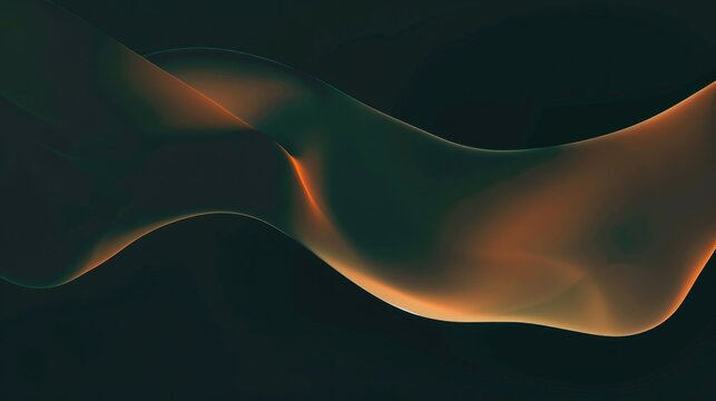 An orange glowing ribbon against a dark background. AIG51A.