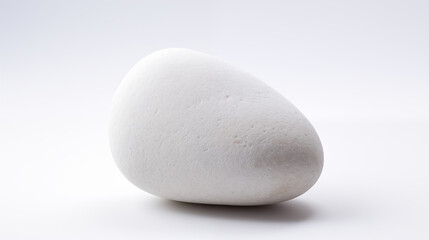 one white stone on white background