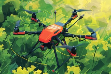 Arid agricultural operations utilize drones for aerial precision and digital technologies to enhance farming practices