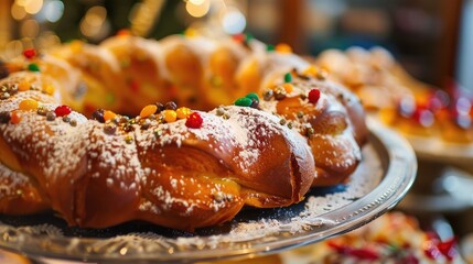 Epiphany cake Kings cake Roscon de reyes or Rosca de reyes these are all delicious traditional...