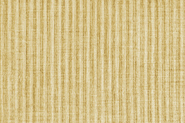 Ridge texture background of velour corduroy yellow cloth. Large ribbed, coarse weaving velveteen, striped upholstery texture fabric, furniture textile material, design, decor