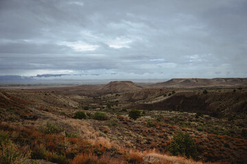 clouds over the mountains in southern Utah