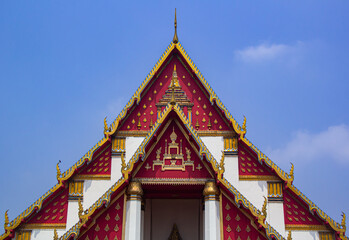 Roof gable in Thai temple