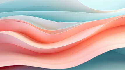 Abstract pastel colors 3d wave background. Abstract background in soft pastel colors