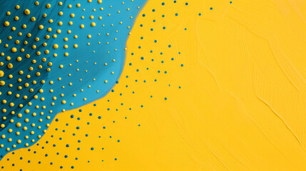 Abstract background with waves in blue and yellow, website background