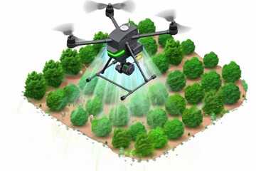 Leveraging drone technology for precise control in modern farming enhances carrot and flower cultivation