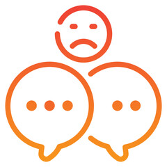 Negative Comment Icon