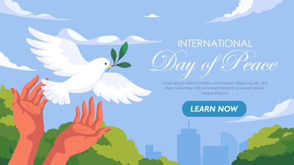 Day of Peace vector poster
